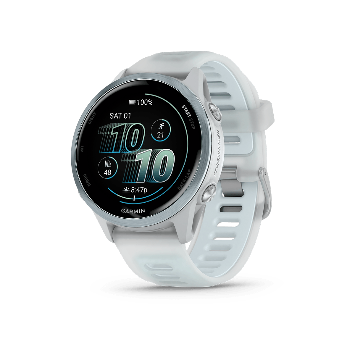 Forerunner570_42mm_CloudWhitestone_HR_Front-Left_0008_FRx570_42mm_White_Hero