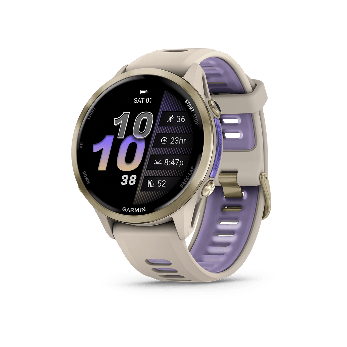 Forerunner970_SoftGoldFrenchGray_HR_Front-Left_0000_FRx970_47mm_FrenchGray_Hero