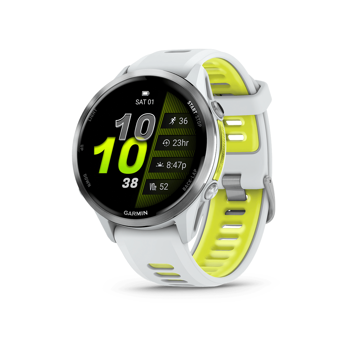 Forerunner970_TitaniumWhitestone_HR_Front-Left_0000_FRx970_47mm_Whitestone_Hero