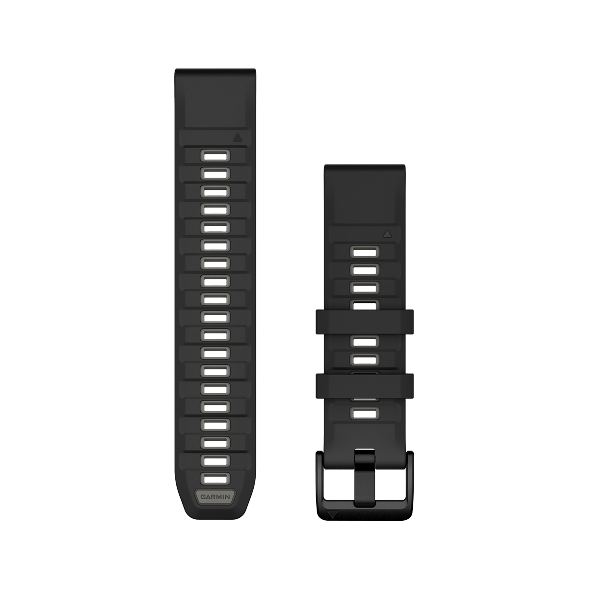Fenix8_22_AccessoryBand_Black-PebbleGray_Front-Facing